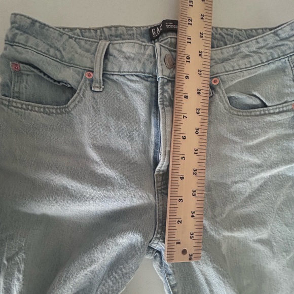 GAP Light Blue Straight Leg Women Jeans - Picture 6 of 7